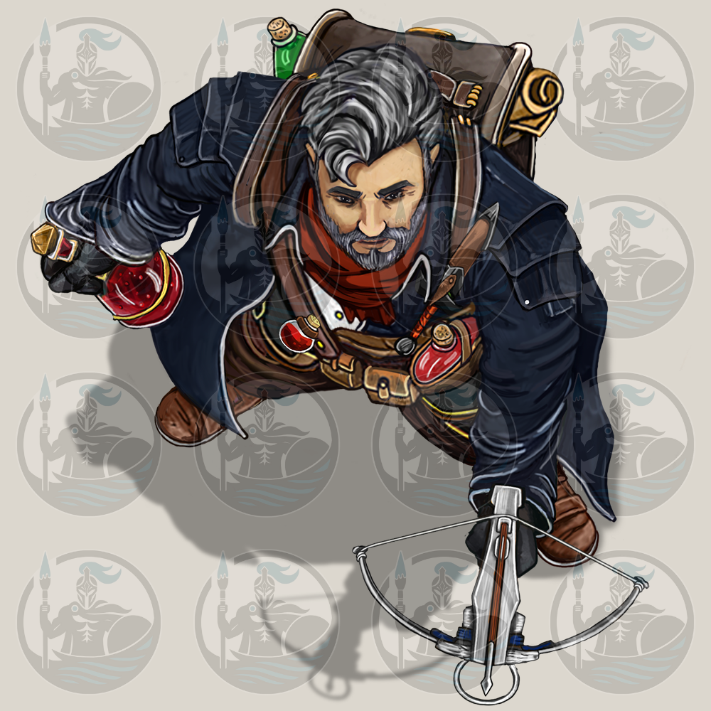 Human Artificer Sharpshooter RPG VTT Tokens Pack