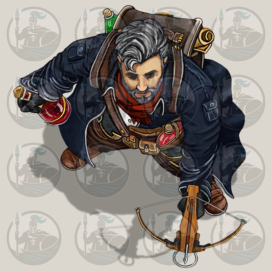 Human Artificer Sharpshooter RPG VTT Tokens Pack