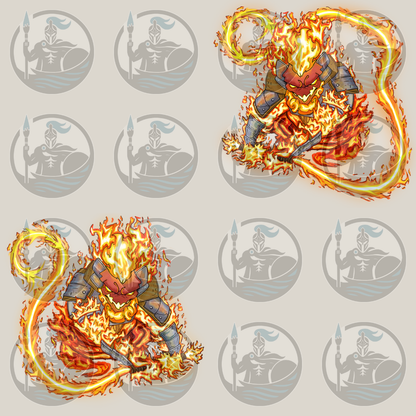 Elementals Bundle – VTT Tokens (Fire, Water, Earth, Air, Ice, Lightning)