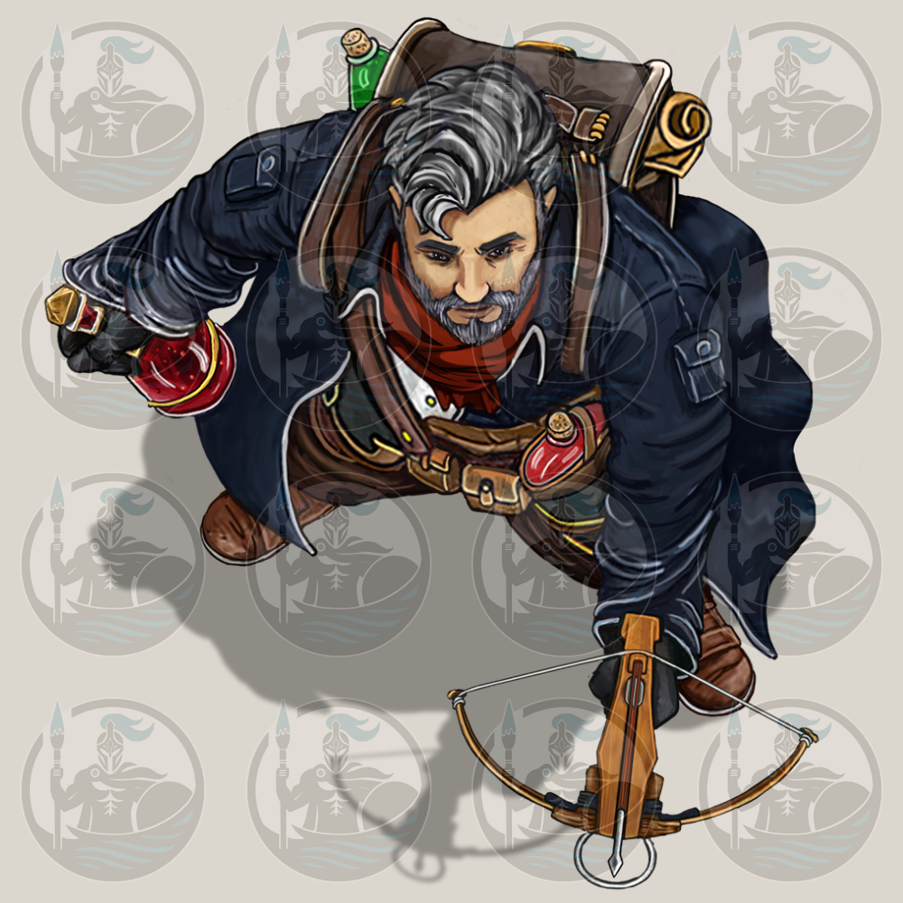 Human Artificer Sharpshooter RPG VTT Tokens Pack