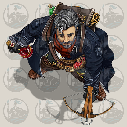 Human Artificer Sharpshooter RPG VTT Tokens Pack