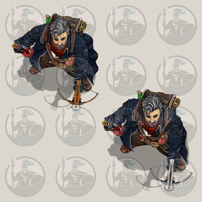 Human Artificer Sharpshooter RPG VTT Tokens Pack