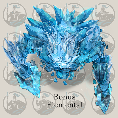 Elementals Bundle – VTT Tokens (Fire, Water, Earth, Air, Ice, Lightning)
