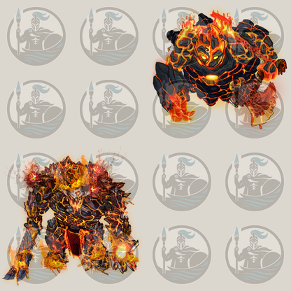 Elementals Bundle – VTT Tokens (Fire, Water, Earth, Air, Ice, Lightning)