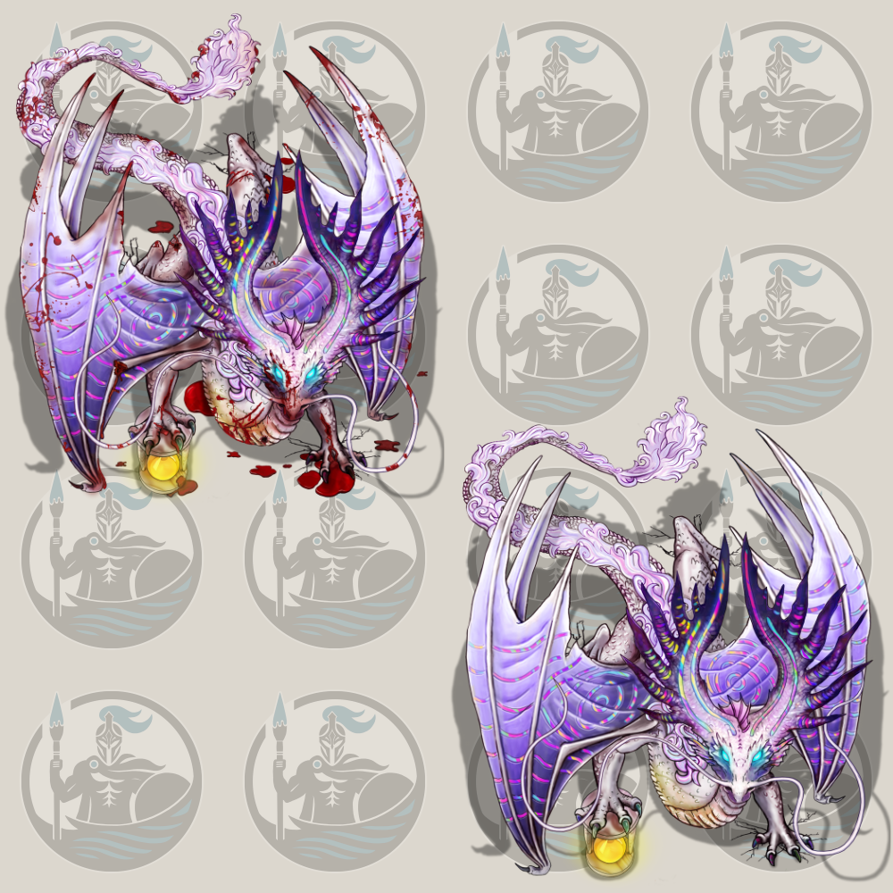 Time Dragon – VTT Token (Standard & Bloody Variant)