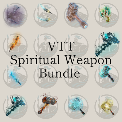 Spiritual Weapon Bundle – Elemental & Divine Weapons VTT Tokens