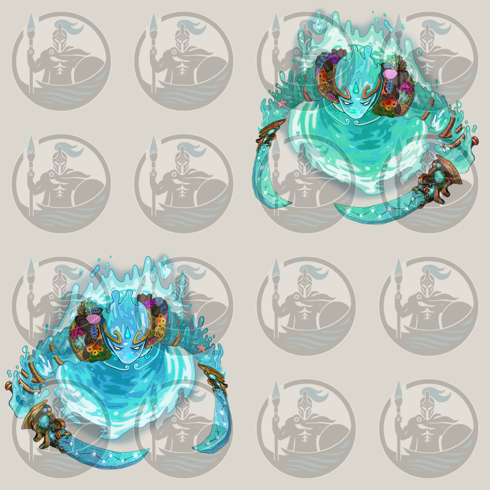 Elementals Bundle – VTT Tokens (Fire, Water, Earth, Air, Ice, Lightning)